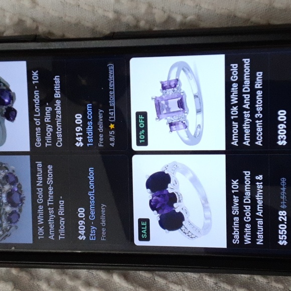 Beautiful vintage 10kt amethyst ring - Picture 5 of 5